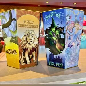 Wicked For Good Popcorn Hexagon Tin - Glinda Elphaba Scarecrow TinMan New